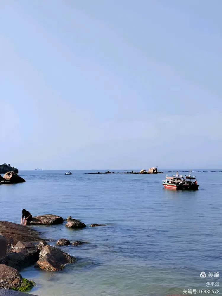 广东惠州巽寮湾美人鱼岛.可从码头坐船到美人鱼岛
